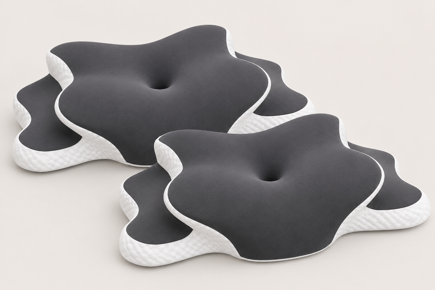VelourPillows- Ergonomic Cervical Neck Pillow for Sleep Support