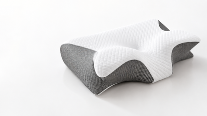 VelourPillows- Ergonomic Cervical Neck Pillow for Sleep Support White