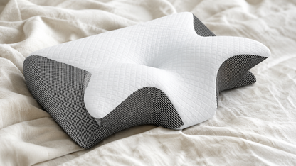 VelourPillows- Ergonomic Cervical Neck Pillow for Sleep Support White